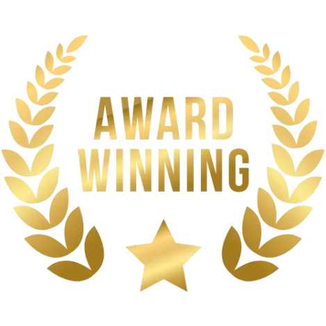 Gold laurel wreath award badge showcasing excellence in the Annapurna Circuit Trek Guide.